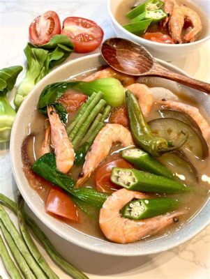  Sinigang na Hipon: ต้มเปรี้ยวซีฟู้ดที่ให้ความรู้สึกเหมือนว่าคุณกำลังนั่งอยู่ในเรือกลางมหาสมุทร!